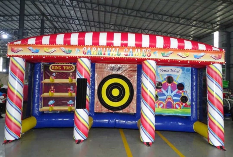 Carnival Games inflatable with ring toss and Ferris wheel targets for parties in Cork