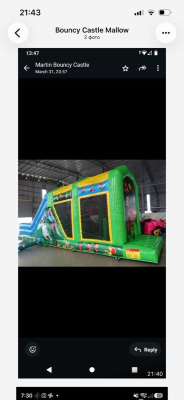 Jungle-themed obstacle course with slide for parties in Cork